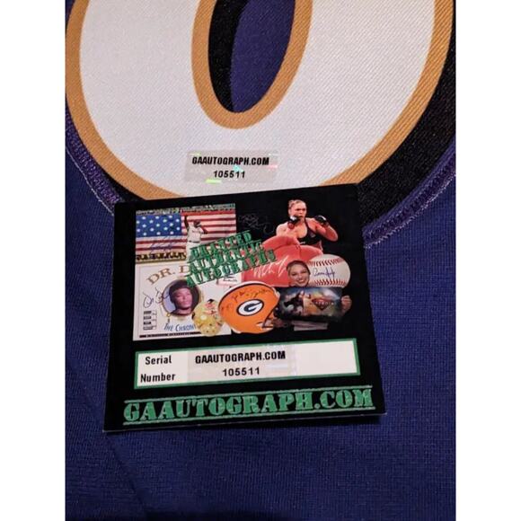 Lamar Jackson Baltimore Ravens autographed jersey with COA 105511 - Picture 3 of 4